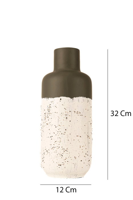 Aberto Design BK004 Maceta Decorativa de Cerámica Pintada a Mano Blanca Aberto Design BK004 Maceta Decorativa de Cerámica Pintada a Mano Blanca